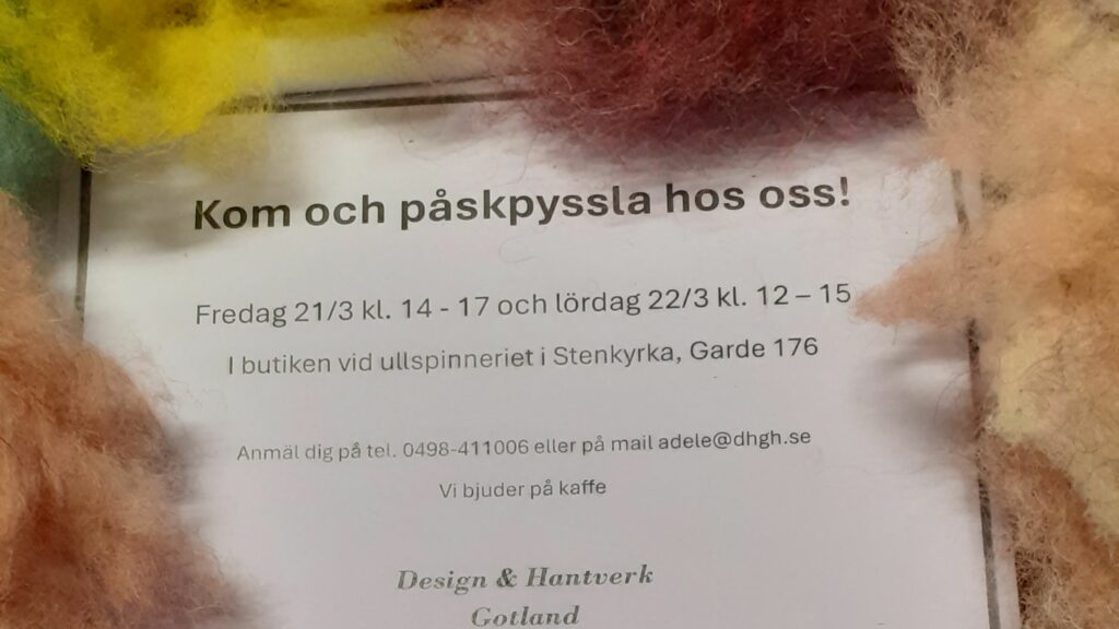 Bild till evenamnget Påskpyssel i ull