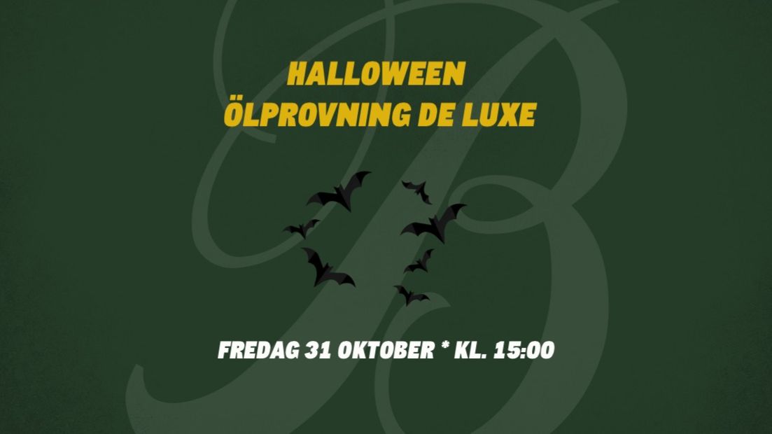 Halloween ölprovning hos Bryggeriet Mat & Malt