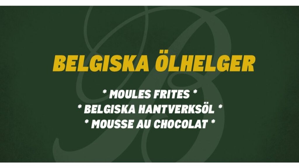 Bild till evenamnget Belgiska ölhelger på Bryggeriet Mat & Malt
