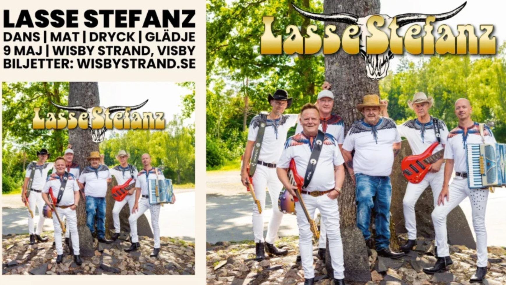 Lasse Stefanz på Wisby Strand 9 maj