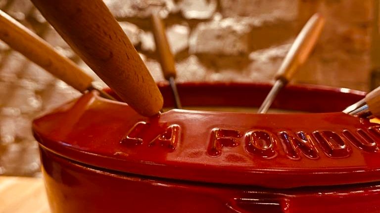 Klassisk ostfondue på Bryggeriet Mat & Malt