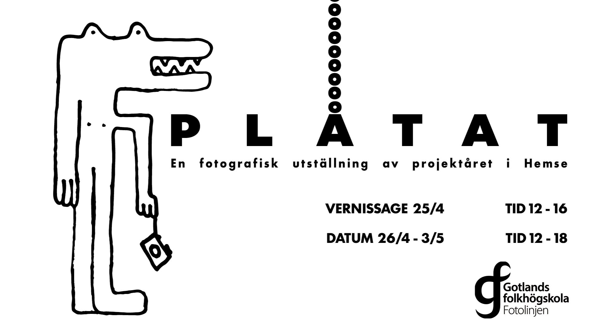 Plåtat – utställning med Fotolinjen Hemses projektår