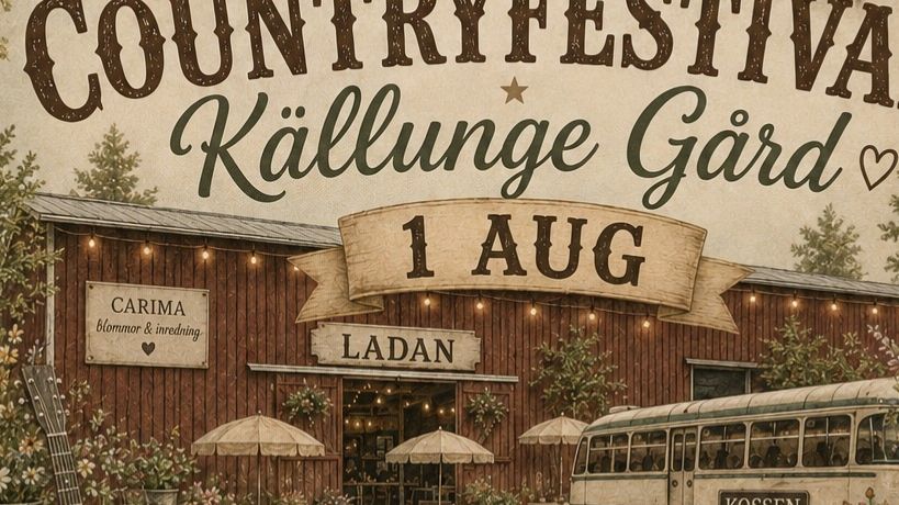 1 AUGUSTI COUNTRYFESTIVAL KÄLLUNGE GÅRD