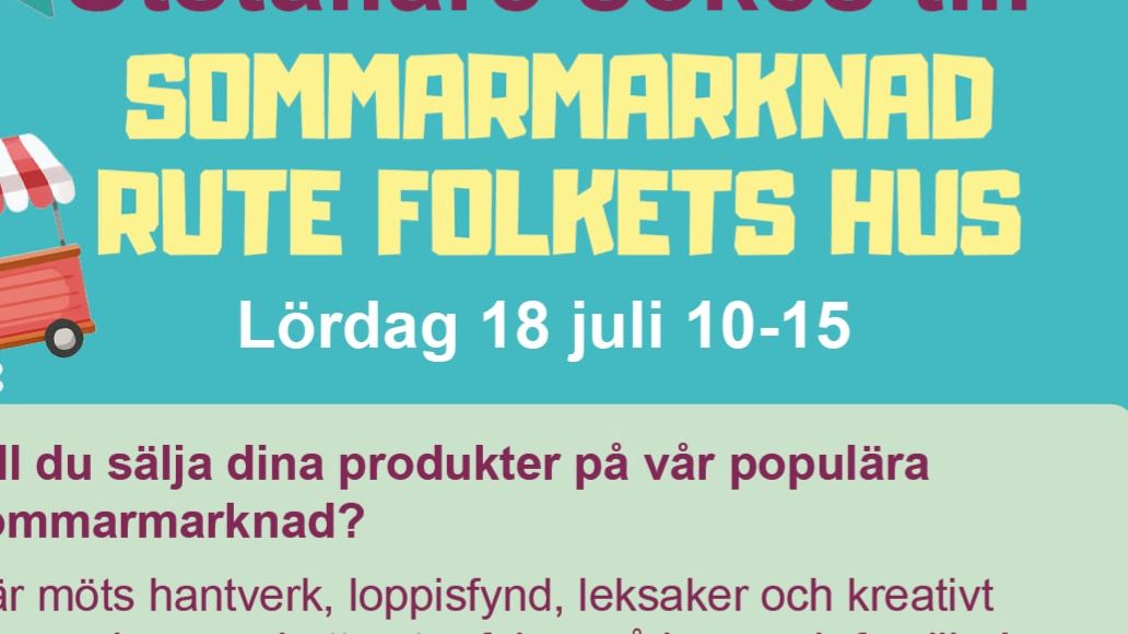 Sommarmarknad i Rute