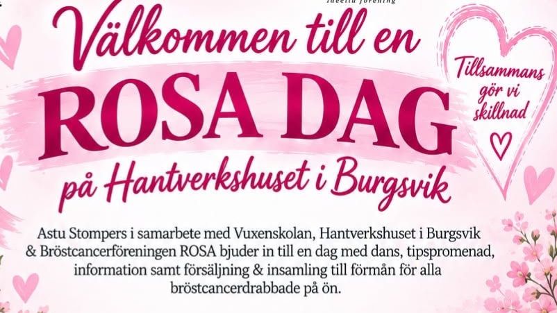 En rosa dag på Hantverkshuset